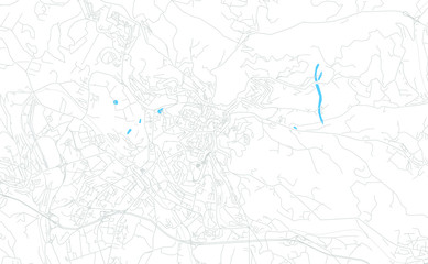 Perugia, Italy bright vector map