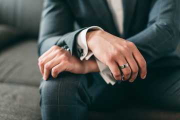 man holding a ring