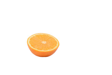 Orange slice isolated on a white background.