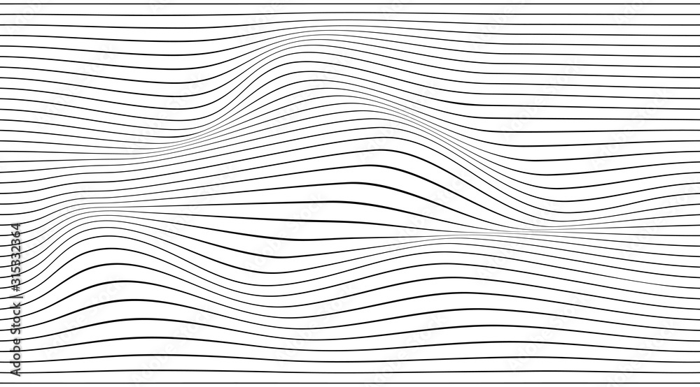 Aufkleber thin linear futuristic stripped pattern vector design.