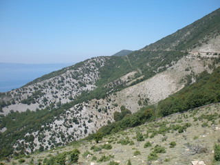 Naklejka premium Mountain side