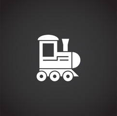 Christmas toy icon on background for graphic and web design. Creative illustration concept symbol for web or mobile app