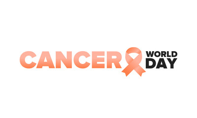 World Cancer Day. Celebrate annual in February 4. Prevention and protection. Awareness campaign. Medical healthcare concept. Poster with ribbon. Banner and background. Vector illustration