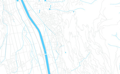 Vaduz, Liechtenstein bright vector map