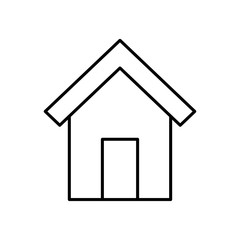 Home, house icon vector on white background