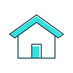 Home, house icon vector on white background