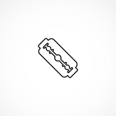 Blade razor icon on white background