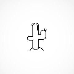 cactus icon. desert icon on white background