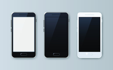 Perfectly Detailed Modern Smart Phone . Isolated Vector Elements