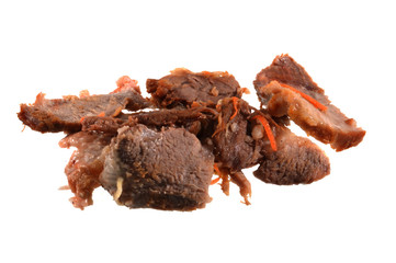 meat isolated on white background