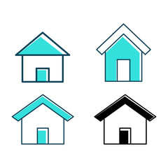 Home, house icon vector design