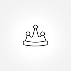 Crown icon on white background