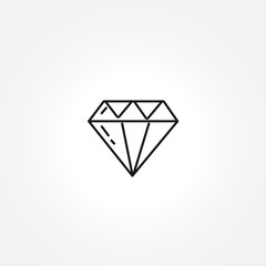 Diamond icon on white background