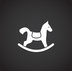 Christmas toy icon on background for graphic and web design. Creative illustration concept symbol for web or mobile app