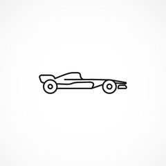Obraz premium Sports car icon on white background