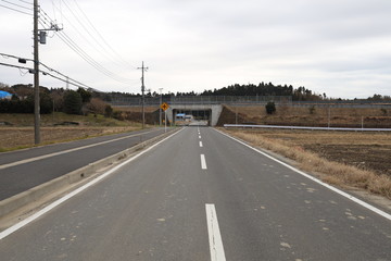 Fototapeta premium 直線道路