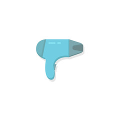 Blow-dry flat icon on white background