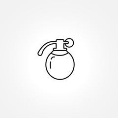 hand grenade icon on white background