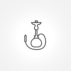 Shisha icon on white background
