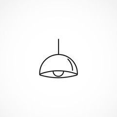 Chandelier icon on white background