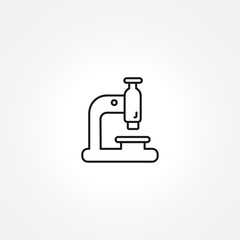 microscope icon on white background