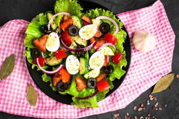 salad with vegetables