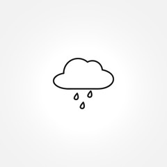 Rain icon on white background