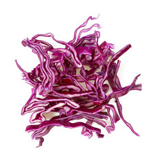 red cabbage isolated on white backrgound