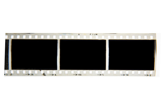 (35 mm.)Old film frame.With black space.film camera.