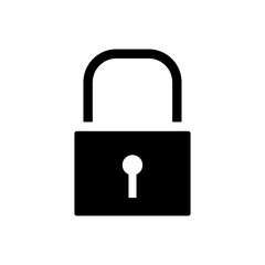 Padlock icon vector symbol
