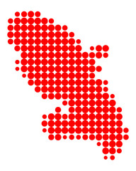 Karte von Martinique