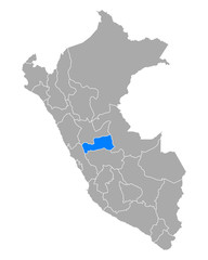 Karte von Pasco in Peru