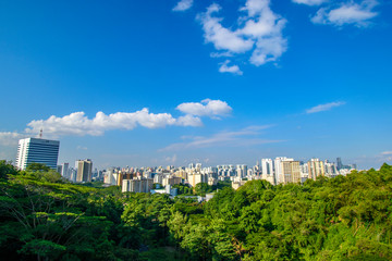 Fototapeta na wymiar panorama of the Singapore city