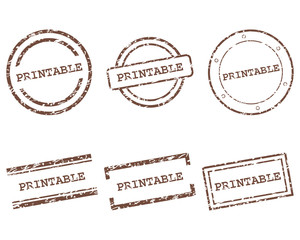 Fototapeta premium Printable Stempel