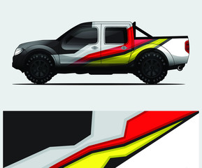 truck decal graphic wrap vector, abstract background