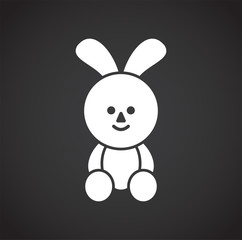 Christmas toy icon on background for graphic and web design. Creative illustration concept symbol for web or mobile app