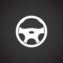 Car part icon on background for graphic and web design. Creative illustration concept symbol for web or mobile app