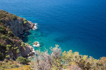 view from the island to the sea