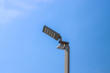 led pole outdoor are concept is saving energy