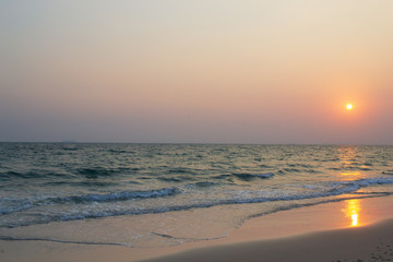 sunset on beach