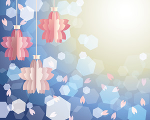 background illustration of cherry blossoms