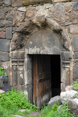 Fototapeta na wymiar Medieval Surb Astvatsatsin Church in Yeghegis village. Vayots Dzor Region, Armenia.