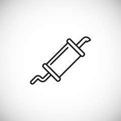 Car part icon on background for graphic and web design. Creative illustration concept symbol for web or mobile app