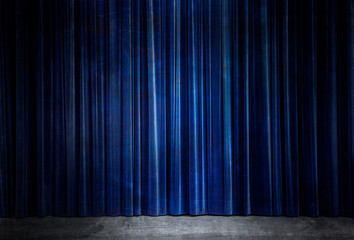 Curtain with wood floor