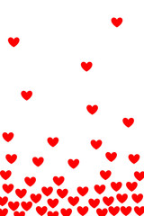 Valentine's day background with hearts. Vector illustration, valentines day, valentine. Love, advertising, simple drawing.