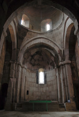 Fototapeta premium Interior of Surb Grigor church. Vahanavank Monastery, outskirts of Kapan town, Syunik Region, Armenia.