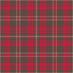Obraz premium Pink and gray tartan plaid. Stylish textile pattern.