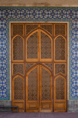 Entrance to the mosque Yazd. Iran