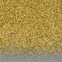 Gold triangles glitter luxury sparkling confetti. 