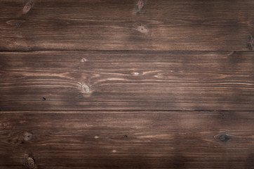 Brown rustic dark wooden texture. Wood plank background.